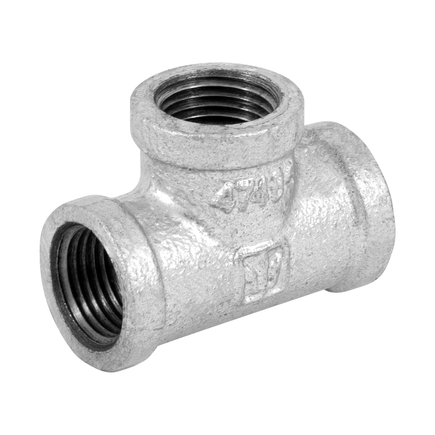 TEE SENCILLA 1/2" ACERO GALVANIZADO. FOSET